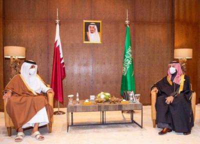 ملاقات بن سلمان و امیر قطر پس از نشست شورای همکاری خلیج فارس
